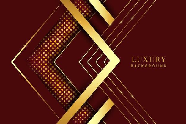 Luxury Red Background Abstract Elegant Line Gold