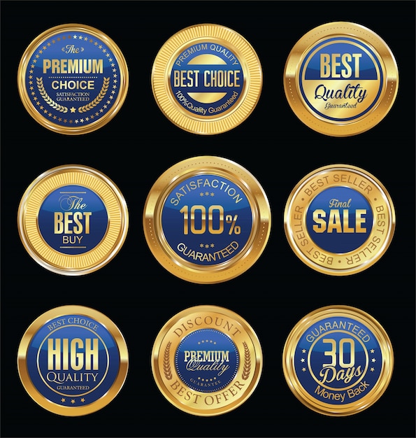 Luxury retro badges