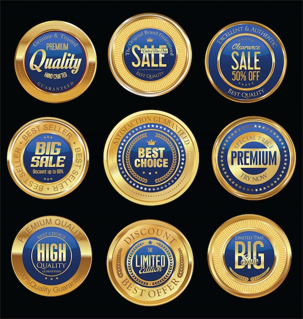 Luxury retro badges