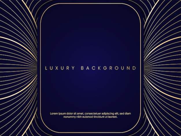 luxury royal blue and golden abstract background