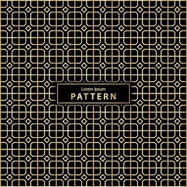 Luxury seamless geometric pattern