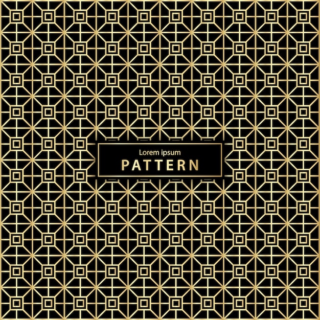 Luxury seamless geometric pattern