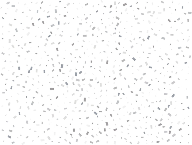 Vector luxury silver rectangular glitter confetti background white festive texture