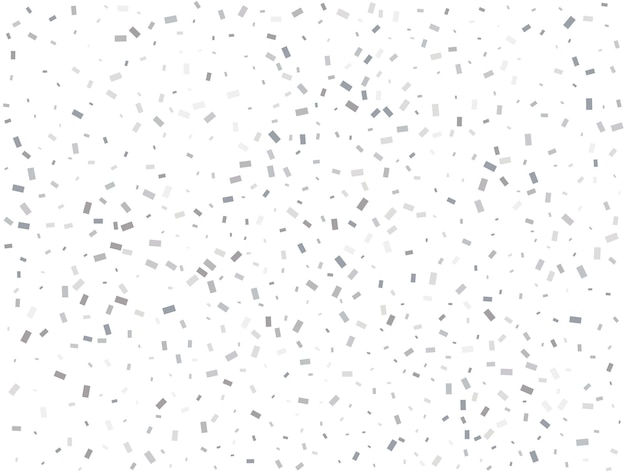 Vector luxury silver rectangular glitter confetti background white festive texture