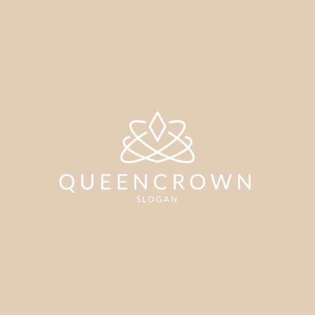 Luxury simple elegant crown boutique diamond jewelry logo