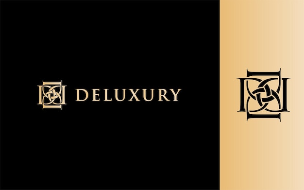 Luxury Spa logo vector letter DD