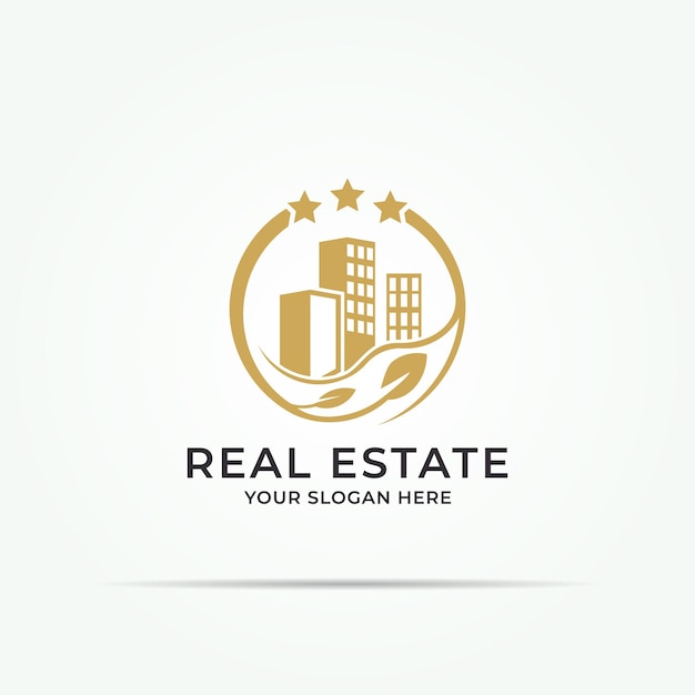 Luxury star house building industrial collection logo