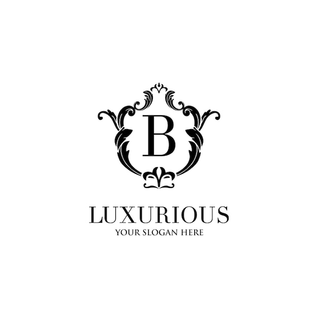 Luxury vintage crest logo. 