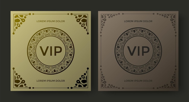 Luxury vip card design template