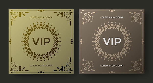 Luxury vip card design template