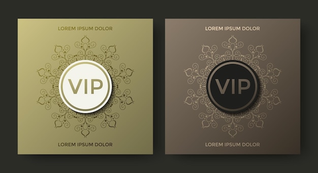 luxury vip card design template