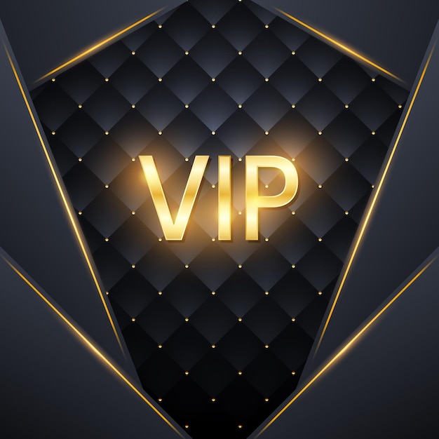 Vector luxury vip gold vector illustration