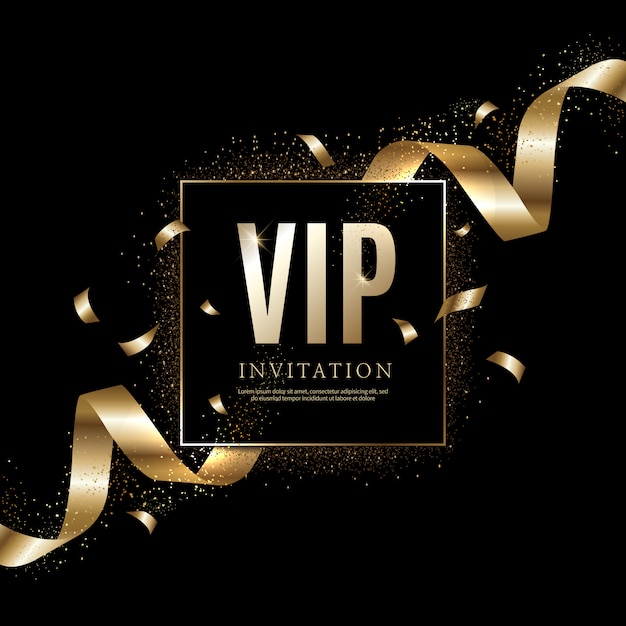 Luxury vip invitation