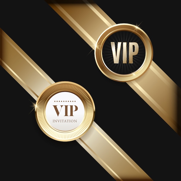 Luxury vip invitations and coupon backgrounds