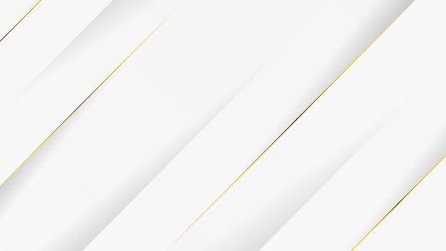 Luxury white background with golden lines.