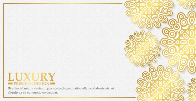 Luxury White mandala background concept