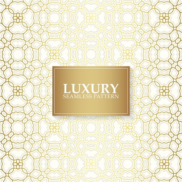 Luxury white ornament pattern design background