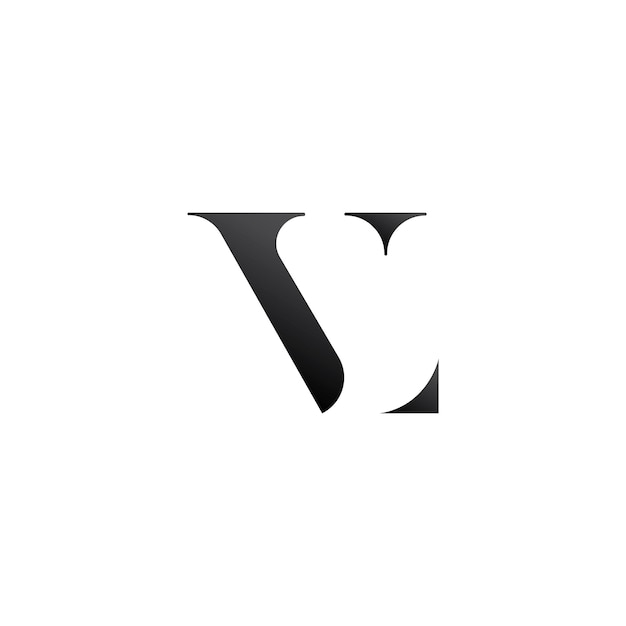 LV or VL letter logo design