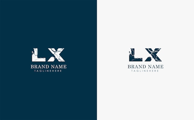 Vector lx letters vector logo design