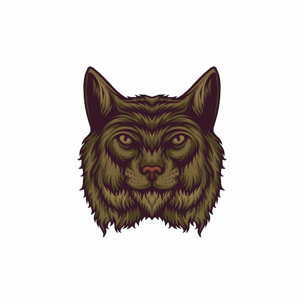 Lynx head vector illustration