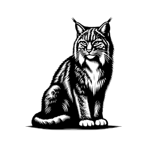 Lynx silhouette vector illustration