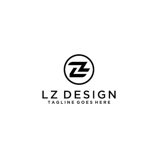 LZ ZL letter initial logo design for your company