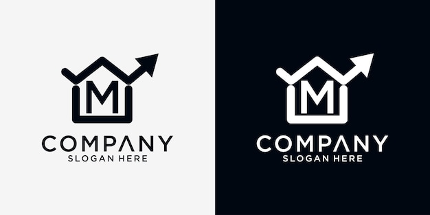 M Home finance logo design