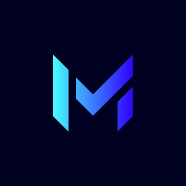 M Initials Logo Design Abstract and Creative