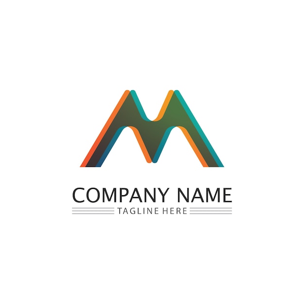 M Letter Logo Template vector illustration design logo for business and identity