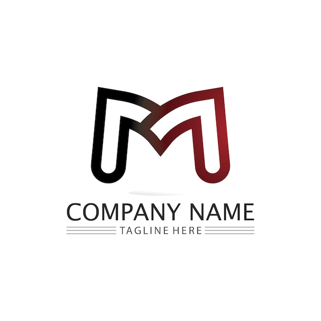 M Letter Logo Template vector illustration design logo for business and identity