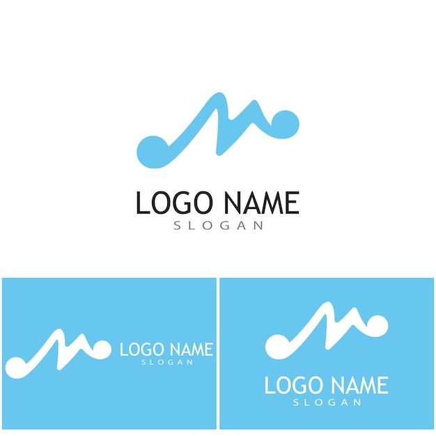 M Letter Logo Template vector illustration design