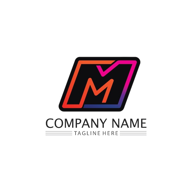 M Letter Logo Template