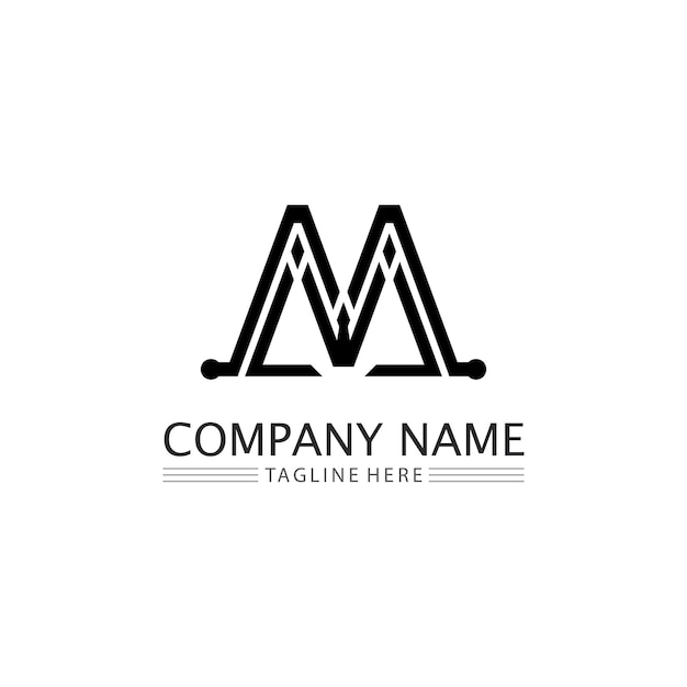 M Letter Logo Template