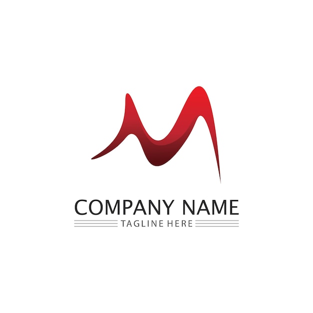 M Letter Logo Template