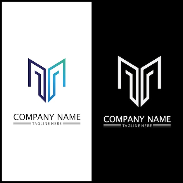 M Letter Logo Template