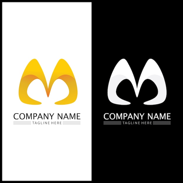 M Letter Logo Template