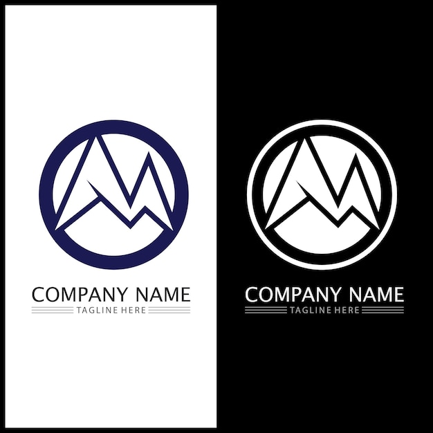 M Letter Logo Template