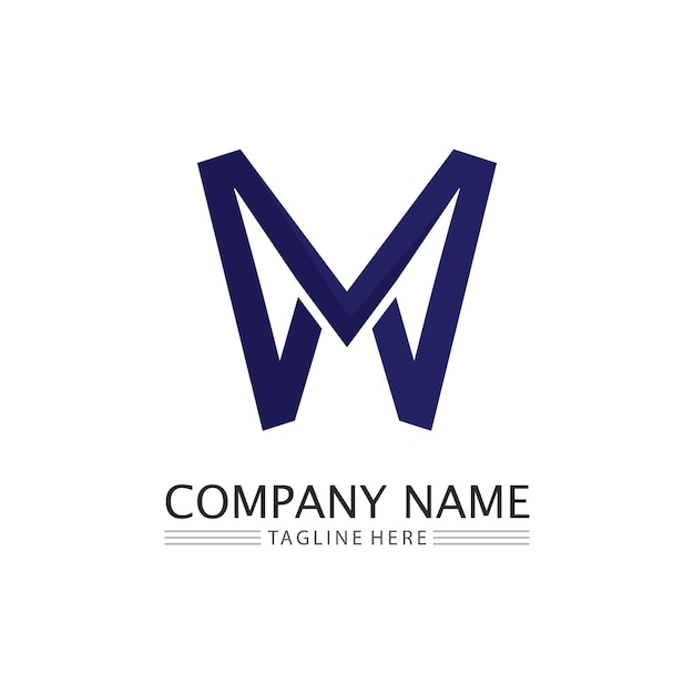 M Letter Logo Template