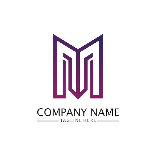 M Letter Logo Template