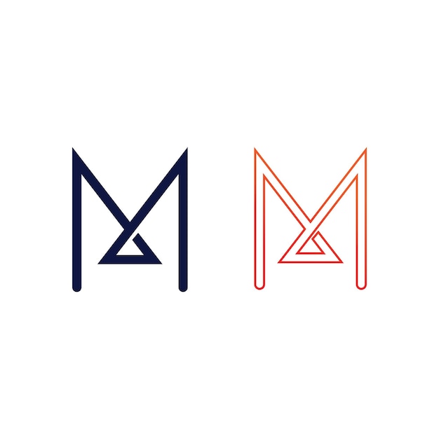 M Letter Logo Template