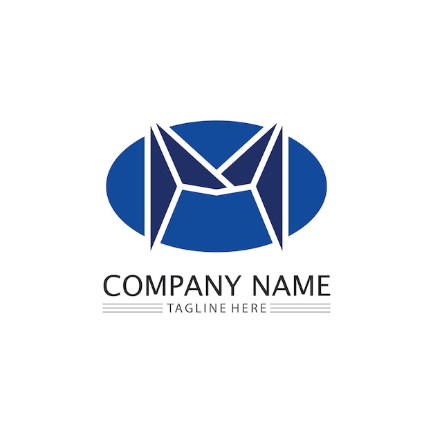 M Letter Logo Template