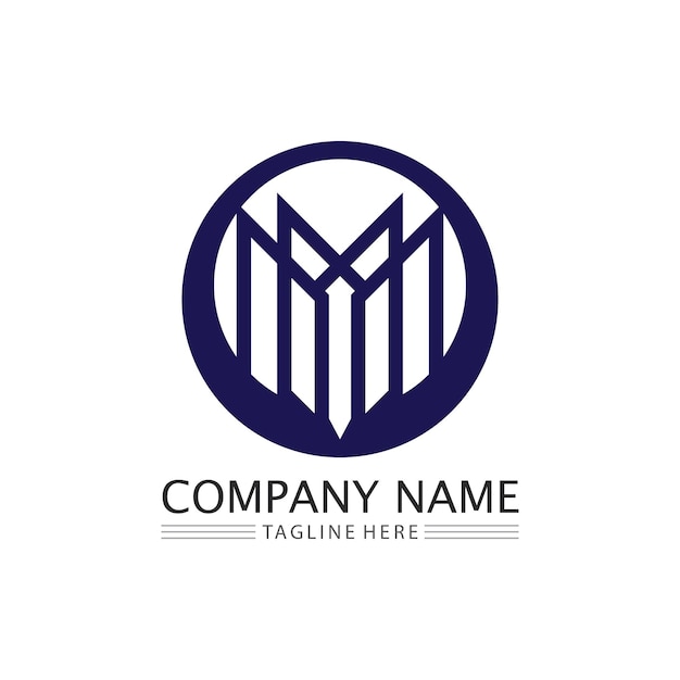 M Letter Logo Template