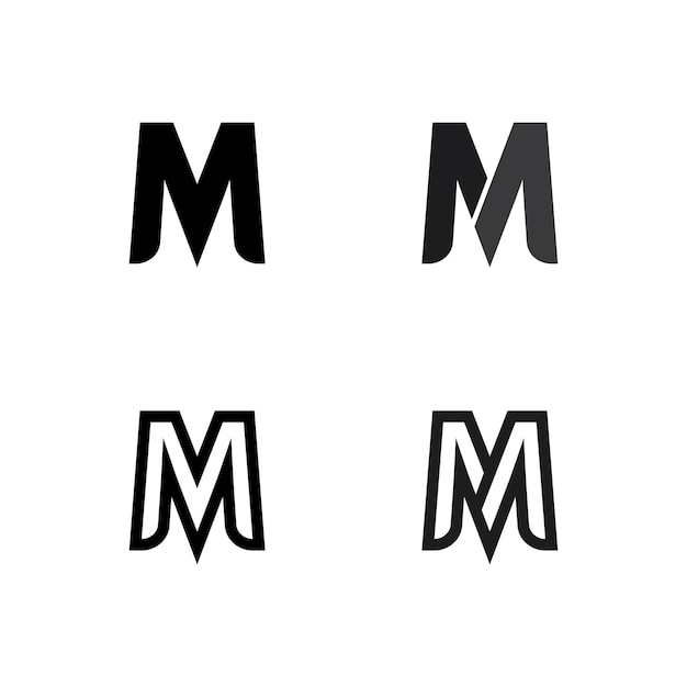 M Letter Logo Template