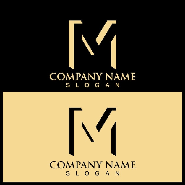 M Letter Logo Template