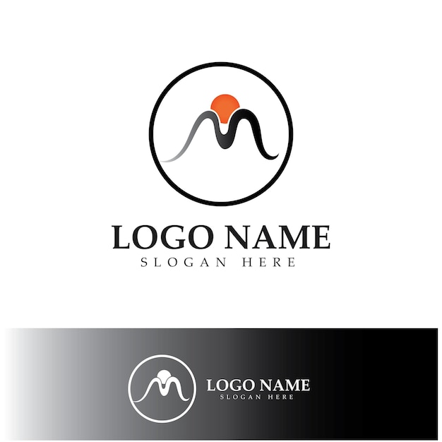 M Letter Logo Template