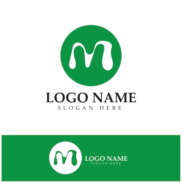 M Letter Logo Template