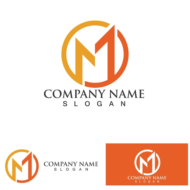 M Letter Logo Template