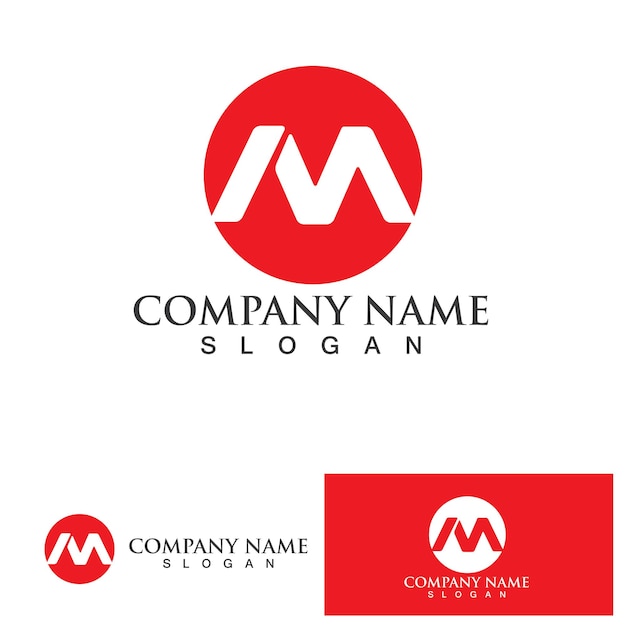 M Letter Logo Template