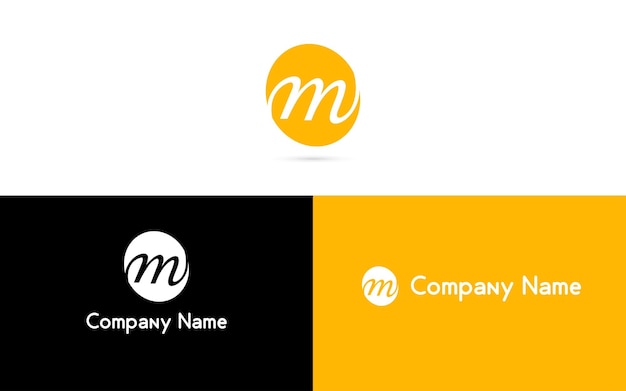 M letter logo templates monogram emblem symbol logomark design Company logo design