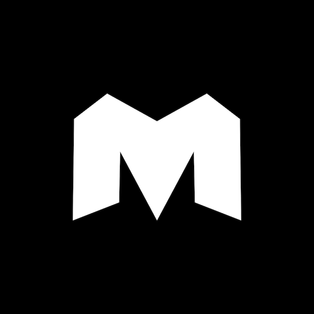 M Letter Minimalist Logo